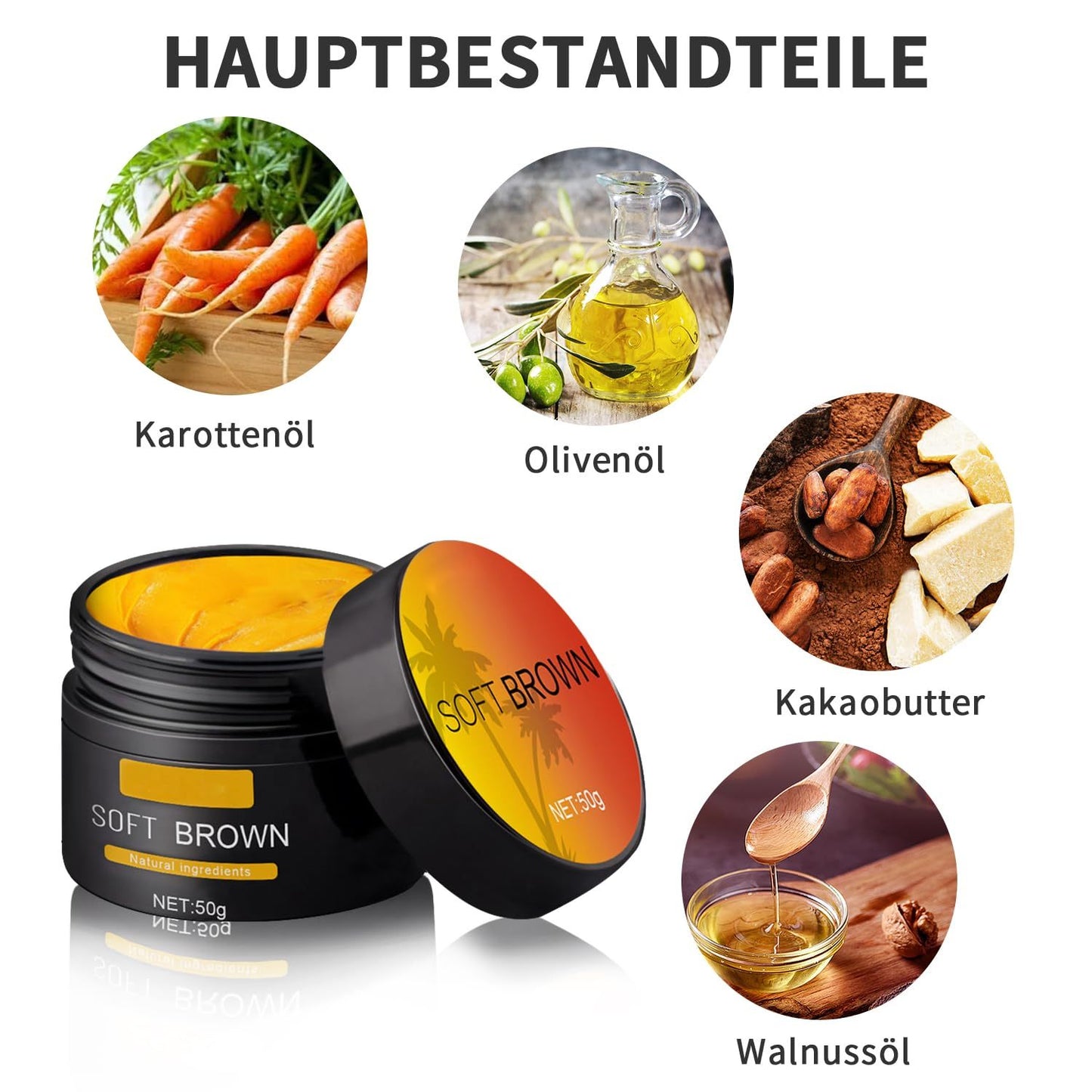 Crème de beauté bronzante pour un teint uniforme