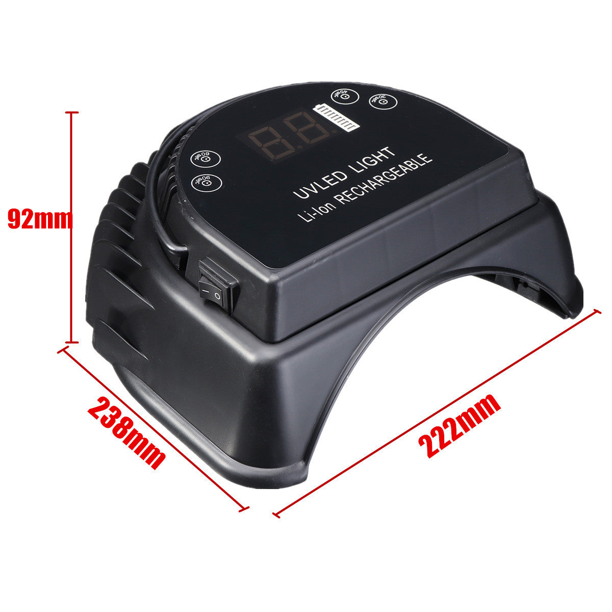 Lampe à ongles LED à chargement sans fil avec batterie au lithium