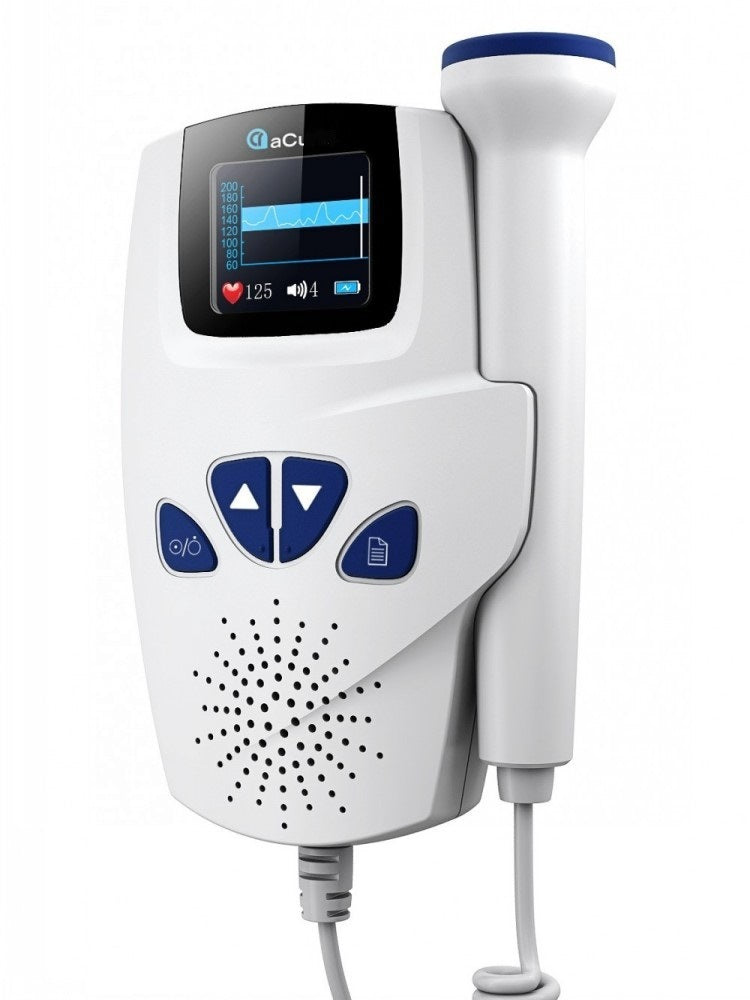 Fréquence cardiaque fœtale à double affichage numérique de forme d'onde Doppler