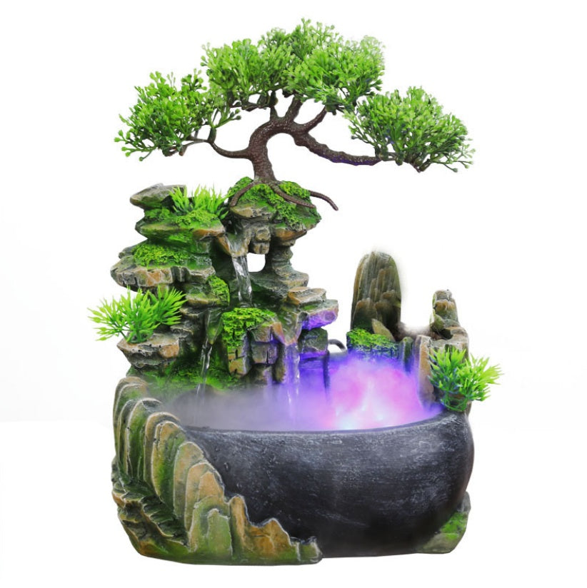 Petit réservoir d'eau de rocaille, humidificateur pour aquarium de bureau