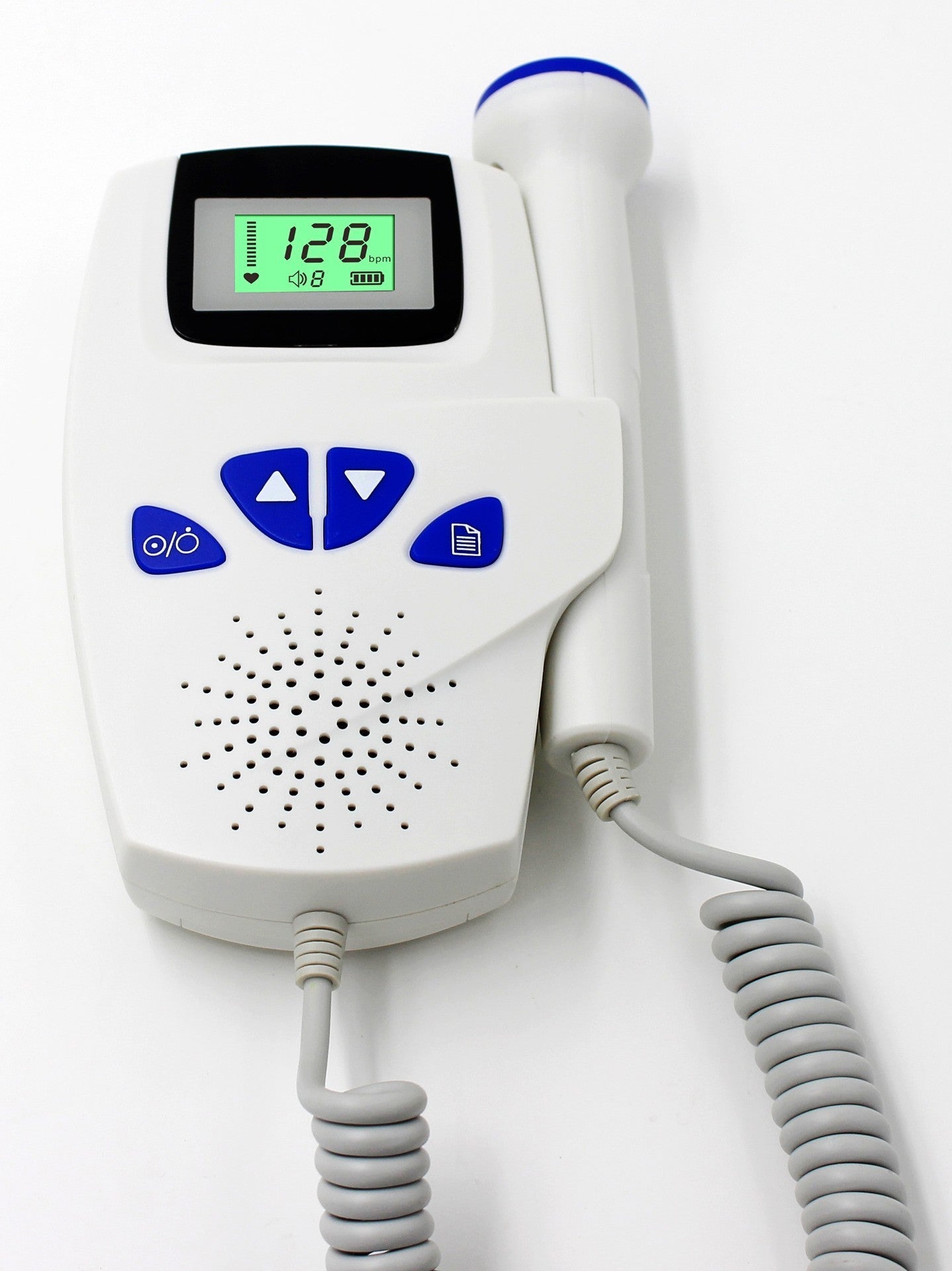 Fréquence cardiaque fœtale à double affichage numérique de forme d'onde Doppler