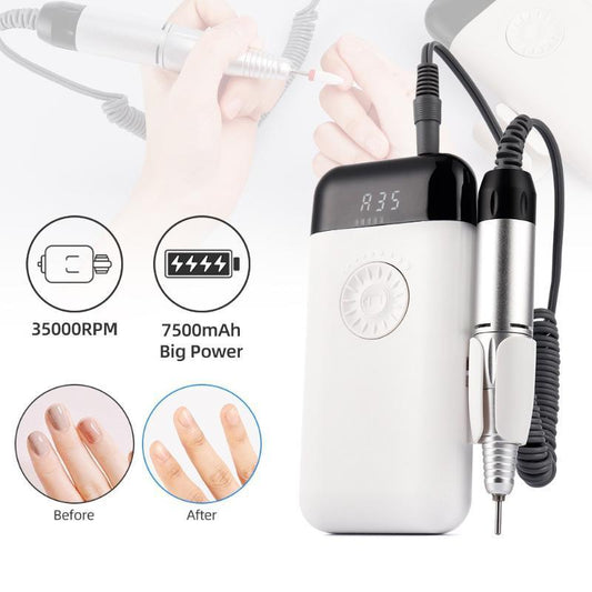 Perceuse à ongles professionnelle portable pour salon de manucure et pédicure
