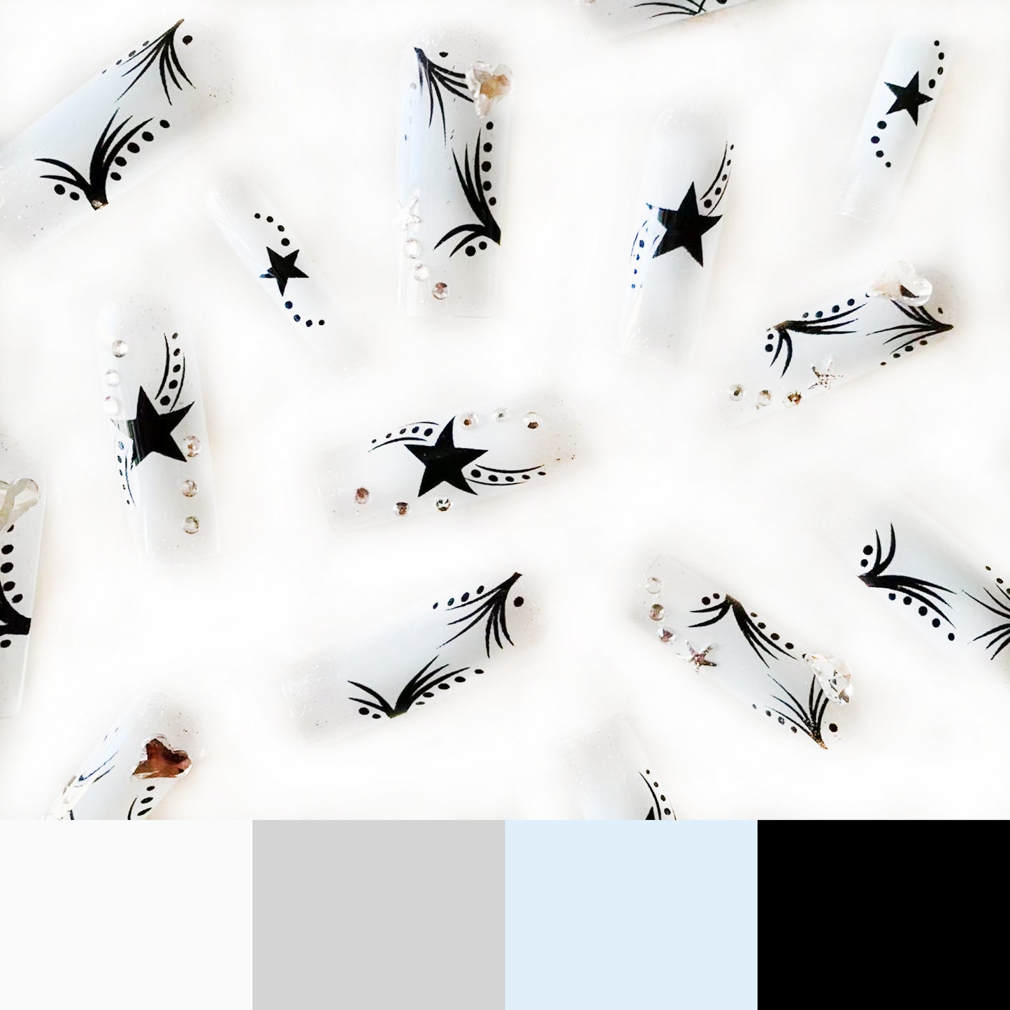 Ongles en strass tendance pour femmes