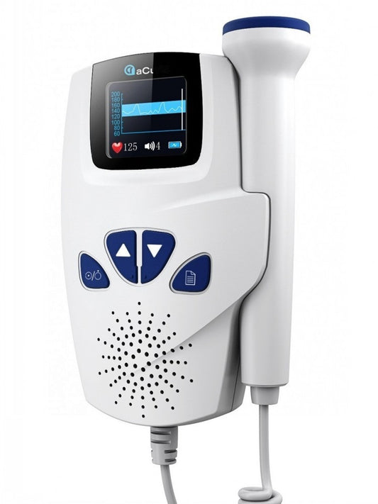 Fréquence cardiaque fœtale à double affichage numérique de forme d'onde Doppler