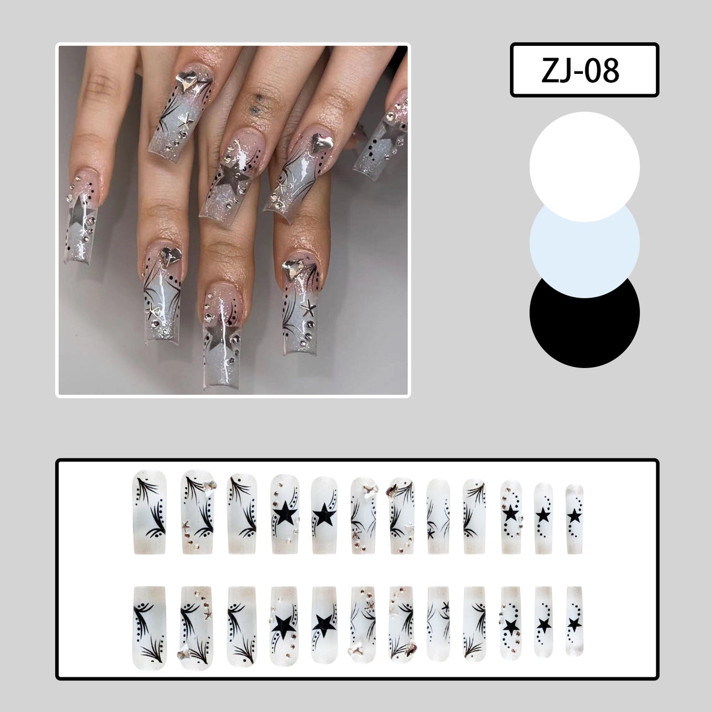 Ongles en strass tendance pour femmes
